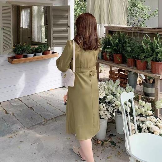 【诗铭洛可】XC7689 连衣裙拉链款方领长袖裙 商品图2