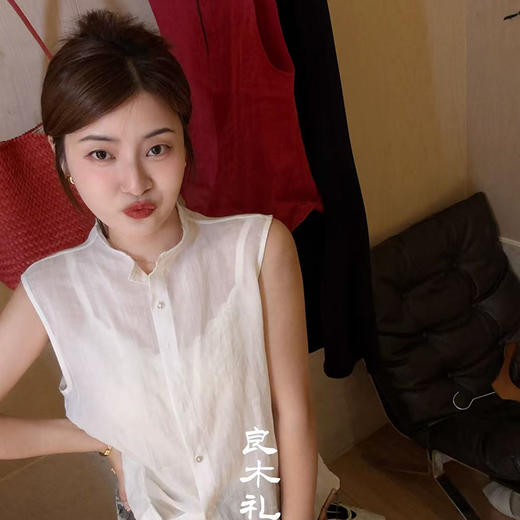 【不退不换】良木礼亚麻衬衫（7982） 商品图5