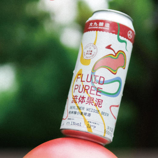 【冷库储存】大九酿造 流体果泥柏林酸小麦全开盖  4.1%vol  500ml 商品图2