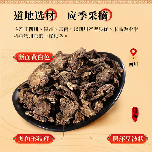 康美药业川芎150g/瓶 康美罐装中药饮片 可搭配当归白芍大枣熟地黄等 商品图2