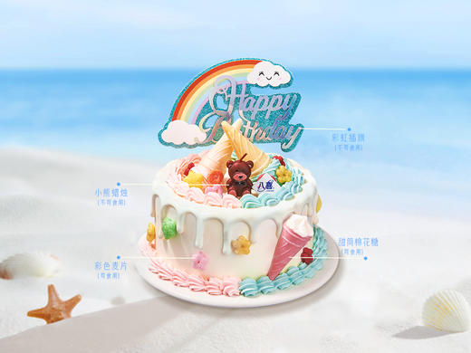 【甜筒派对】冰淇淋/水果生日蛋糕 商品图1