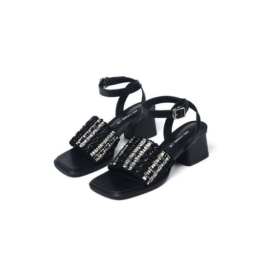 直述NOMORELIE 中跟编织带凉鞋 商品图5