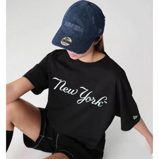 N.ER@ 纽①华 图腾嵌花 情侣款圆领短袖T恤 TX510 商品图1