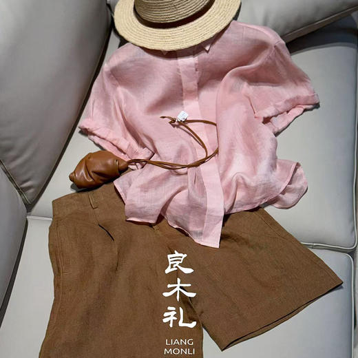 【预售7天】良木礼亚麻五分裤（2850425） 商品图5