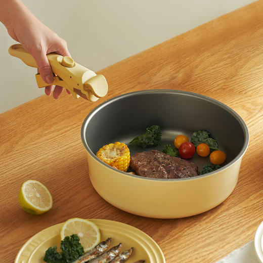 【叠叠锅】| 元和优选 奶锅可拆卸宝宝抗菌辅食锅泡面锅不粘锅套装 商品图3