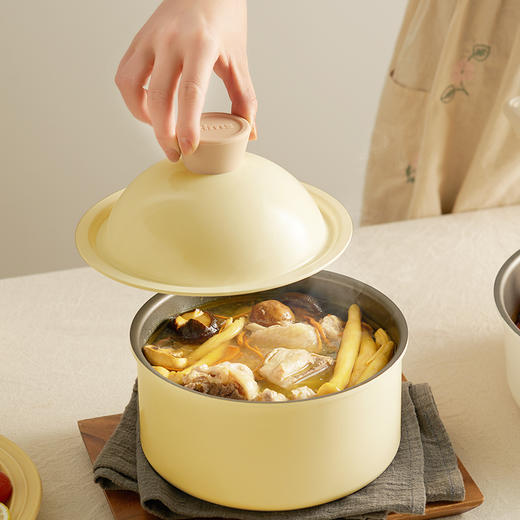 【叠叠锅】| 元和优选 奶锅可拆卸宝宝抗菌辅食锅泡面锅不粘锅套装 商品图4