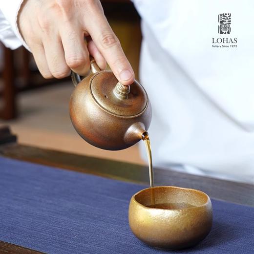 【特惠6折】台湾陆宝柴烧原矿陶茶具泡茶壶茶海2025新款高端家用单壶大漠金沙 商品图4