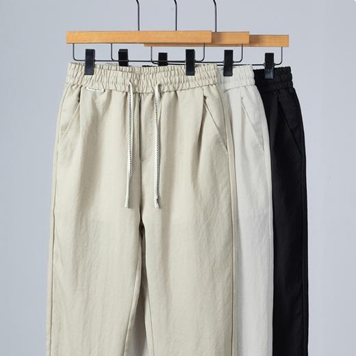 莱赛尔【亚麻休闲裤】凉感宽松 透气百搭 直筒休闲裤 商品图4