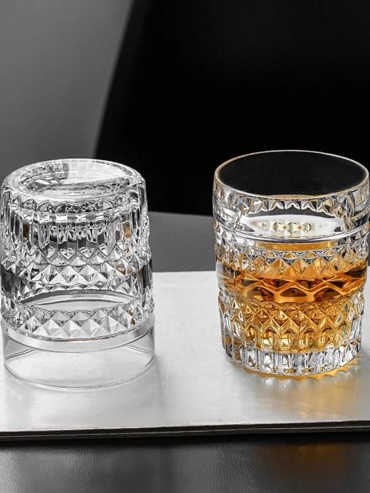 捷克进口BOHEMIA水晶玻璃杯威士忌杯创意套装 家用啤酒杯洋酒杯子波西米亚DIANA威士忌杯320ml 商品图5