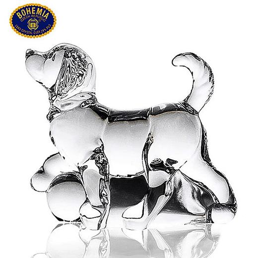 【特惠6折】捷克BOHEMIA进口水晶玻璃桌面可爱家居饰品摆水晶小摆件小乌龟小狗件装饰工艺品送礼物 商品图4