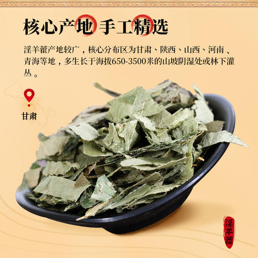 康美药业淫羊藿30g/瓶 康美罐装中药饮片 可搭肉苁蓉锁阳男士滋补 商品图3