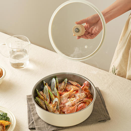 【叠叠锅】| 元和优选 奶锅可拆卸宝宝抗菌辅食锅泡面锅不粘锅套装 商品图1