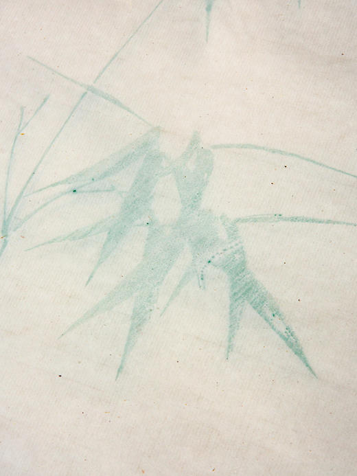 60-70年代上海朵云轩精制木版水印四尺全长大画笺(竹，色标:湖绿) 商品图10