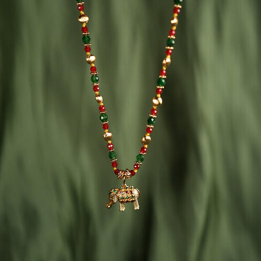 北京仓｜Tityaravy-Gaja-小金象 碧玺 项链［法国设计师］ 商品图6