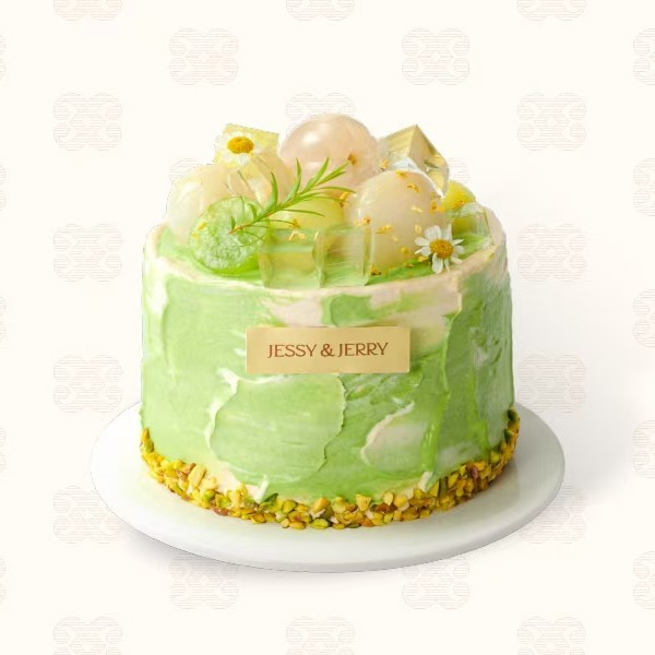 ⚜️荔枝玄米龙井丝绒蛋糕