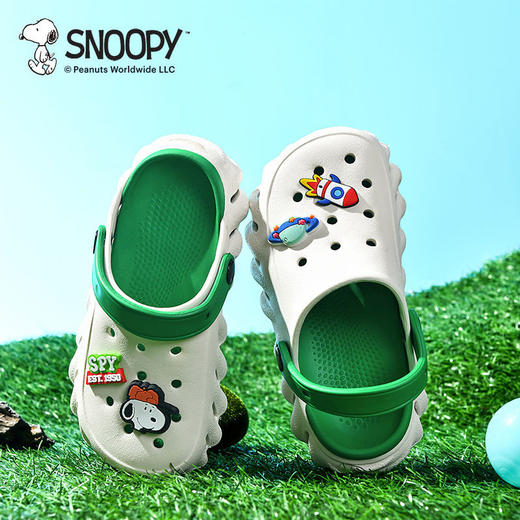 【秒杀】SNOOPY史努比儿童凉鞋软底夏季透气中大童凉拖鞋防滑男童洞洞鞋30-41 商品图8