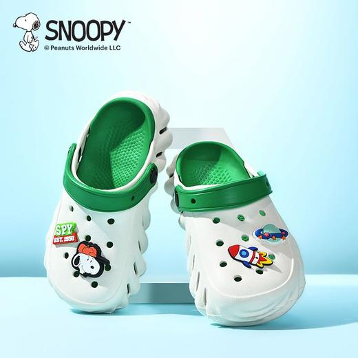 【秒杀】SNOOPY史努比儿童凉鞋软底夏季透气中大童凉拖鞋防滑男童洞洞鞋30-41 商品图7