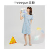 Threegun三枪 【水柔棉】圆领短袖女士家居裙睡裙-70479A011 商品缩略图3
