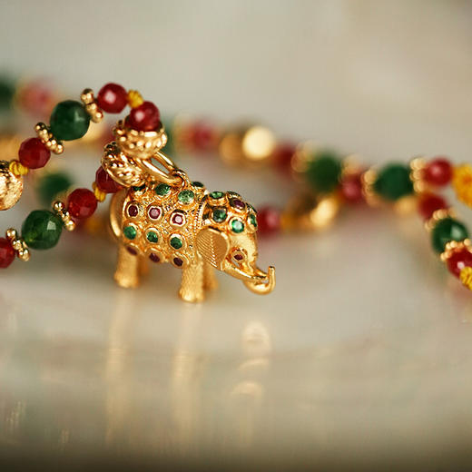 北京仓｜Tityaravy-Gaja-小金象 碧玺 项链［法国设计师］ 商品图8