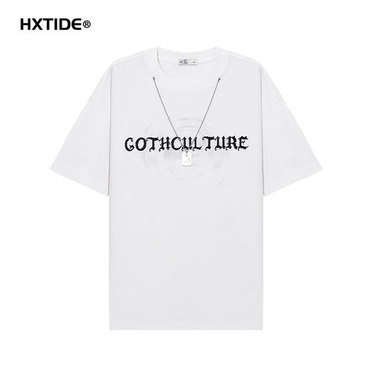 【新品上市】HX 纯棉夏季圆领短袖T恤宽松C102520244101 商品图5