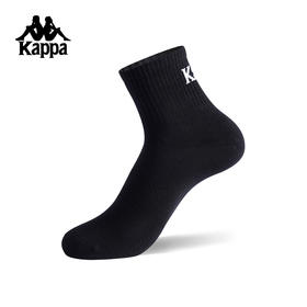 Kappa卡帕背靠背运动袜男2025新款夏季吸汗透气中筒袜子跑步袜女K0FY8WE03