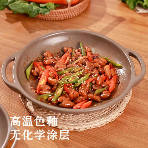 【福星干煲】陶煲王法式福星干煲陶瓷酒精锅耐高温明火干锅锅家用菜锅烤盘 商品图4