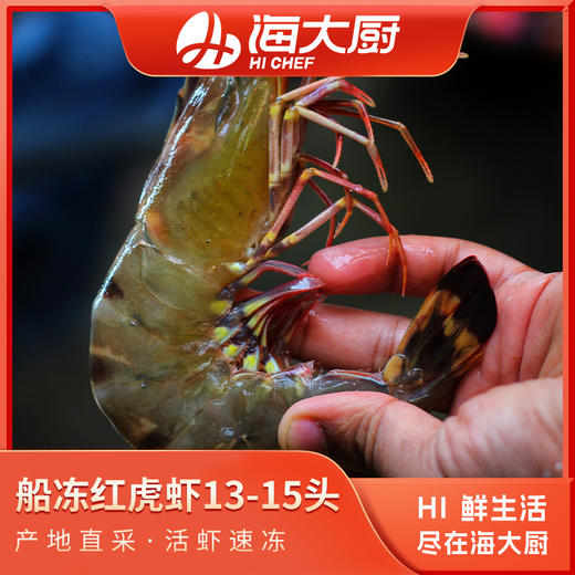海大厨-船冻红虎虾13-15头原价198元/袋，现价161.8元/袋（为保证品质，限辽宁省内发货） 商品图0