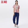 Threegun三枪 【爽滑竹棉】印花圆领女士短袖上衣打底衫-24110A011 商品缩略图1