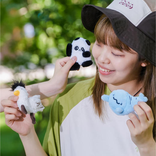 团团好朋友环保毛绒冰箱贴 商品图1