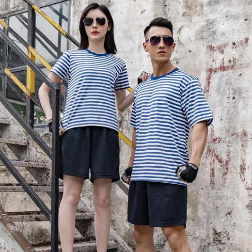 【经典复刻 经久不衰 快干舒适】海魂衫夏季体能训练服2件T恤或1套装（2件上衣需要不同码数的兄弟，请下单备注码数） 商品图3