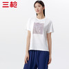 Threegun三枪 【爽滑竹棉】印花圆领女士短袖上衣打底衫-24110A011 商品缩略图5