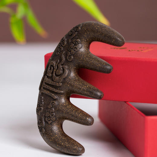 热卖！宫造 祥云纳福·何首乌香梳 按摩头皮 精美礼盒礼袋 商品图11