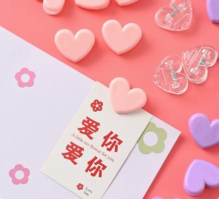 爱心卡片夹彩色心形 商品图5