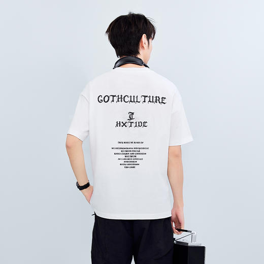 【新品上市】HX 纯棉夏季圆领短袖T恤宽松C102520244101 商品图2