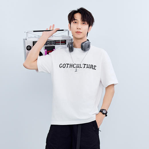 【新品上市】HX 纯棉夏季圆领短袖T恤宽松C102520244101 商品图0