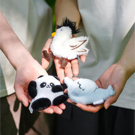 团团好朋友环保毛绒冰箱贴