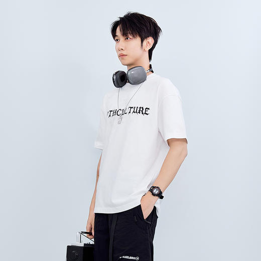 【新品上市】HX 纯棉夏季圆领短袖T恤宽松C102520244101 商品图1