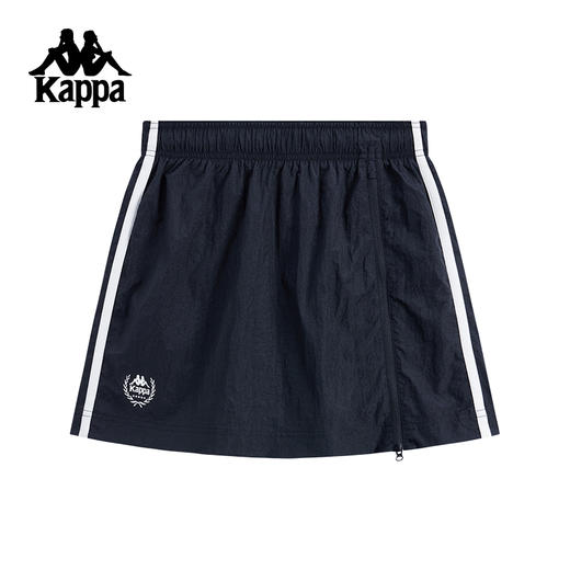 Kappa卡帕背靠背运动短裙女2025新款夏季休闲半身裙跑步裙子裙裤K0F62QQ01 商品图0