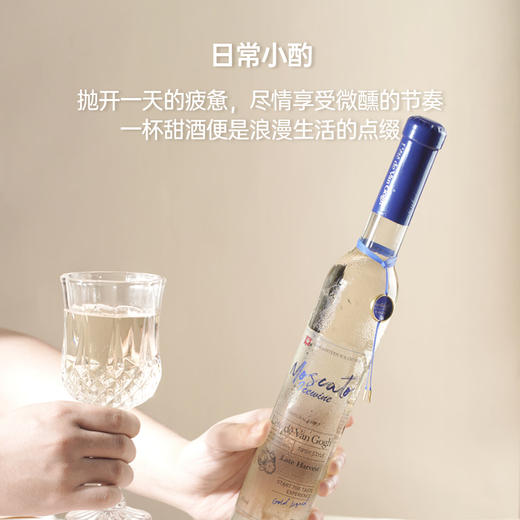梵高之夏山竹荔枝莫斯卡托冰爽白葡萄酒 小甜酒甜白果酒夏日微醺 两支装375ml*2 商品图1