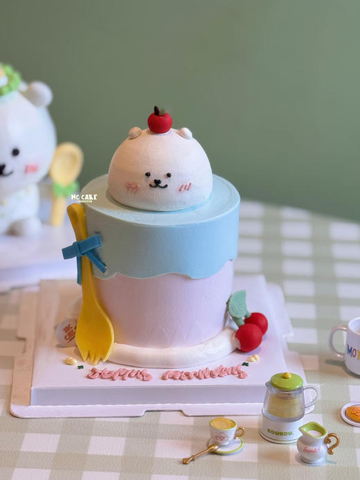 自嘲熊立体手绘蛋糕 商品图0
