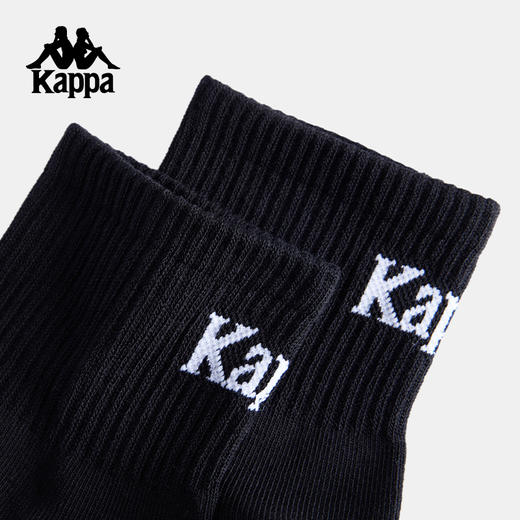 Kappa卡帕背靠背运动袜男2025新款夏季吸汗透气中筒袜子跑步袜女K0FY8WE03 商品图2