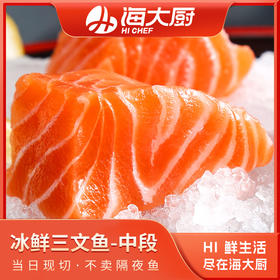 海大厨-冰鲜三文鱼中段（限辽宁省内发货）
