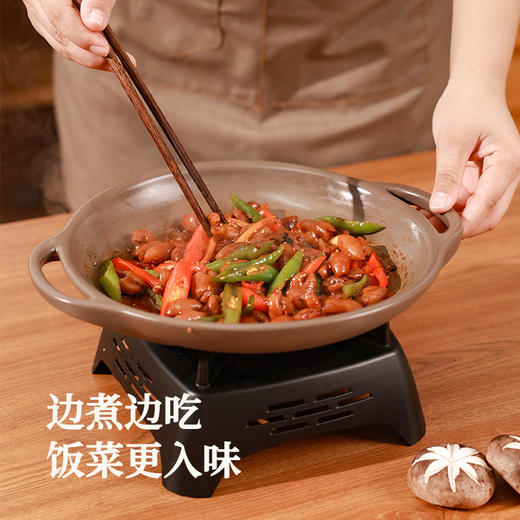 【福星干煲】陶煲王法式福星干煲陶瓷酒精锅耐高温明火干锅锅家用菜锅烤盘 商品图3