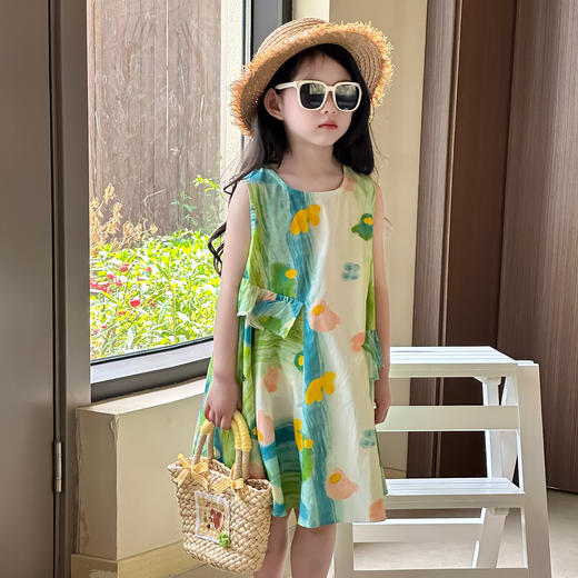 【45.9元起】儿童纯棉连衣裙高品质女童夏季休闲裙时尚连衣裙 商品图4