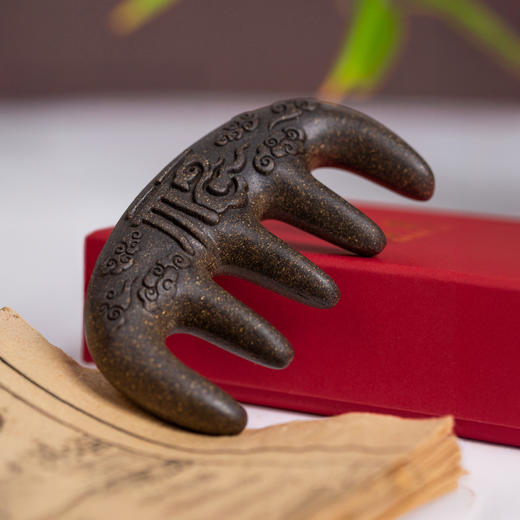 热卖！宫造 祥云纳福·何首乌香梳 按摩头皮 精美礼盒礼袋 商品图9