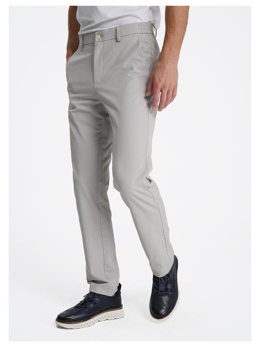 callisto米灰色泡泡肌理休闲裤 商品图3