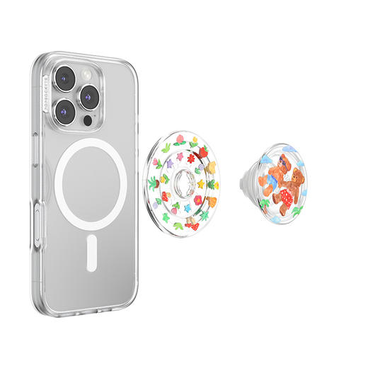 【青青呼吸】晴天出游记·MagSafe圆啪嗒 MAGSAFE磁吸手机气囊支架 Round圆啪嗒系列 撞色 动物 拼贴 商品图3