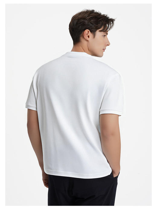 callisto纯净白长绒棉混纺T恤 商品图4