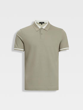 callisto海藻绿小珠地丝绵混纺弹力T恤