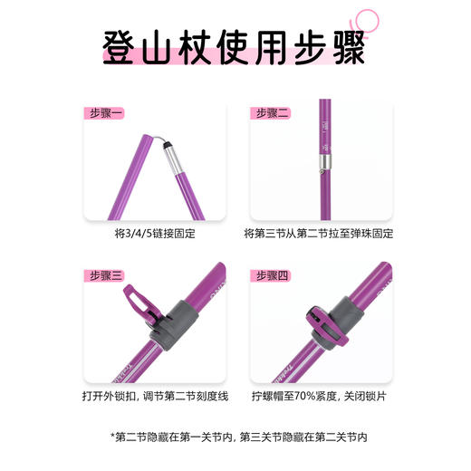 [三八特惠 159元1对！] 时行扶摇碳纤维可折叠轻量化登山杖 商品图2